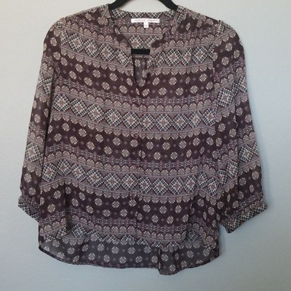 Collective concepts Popover boho blouse size small - Picture 1 of 7